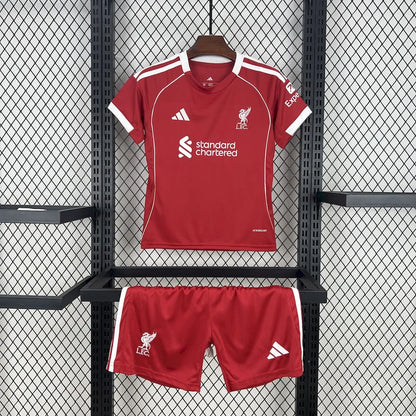 2025/2026 Liverpool Home Football Shirt Kids Size