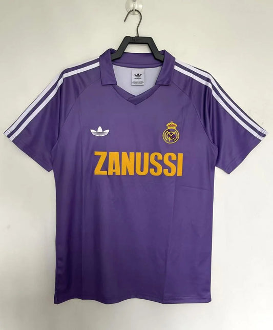 1984/1985 Retro Real Madrid Away Soccer Jersey