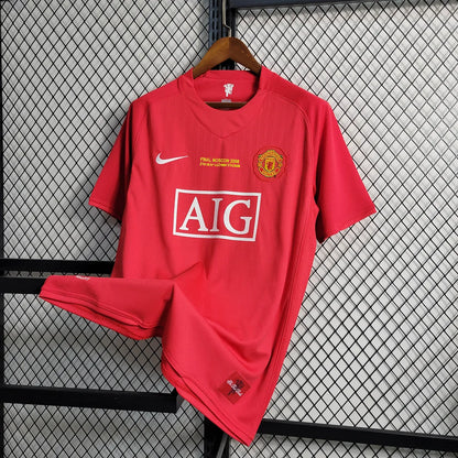 2007/2008 Retro Manchester United Home Champions League Final Football Shirt