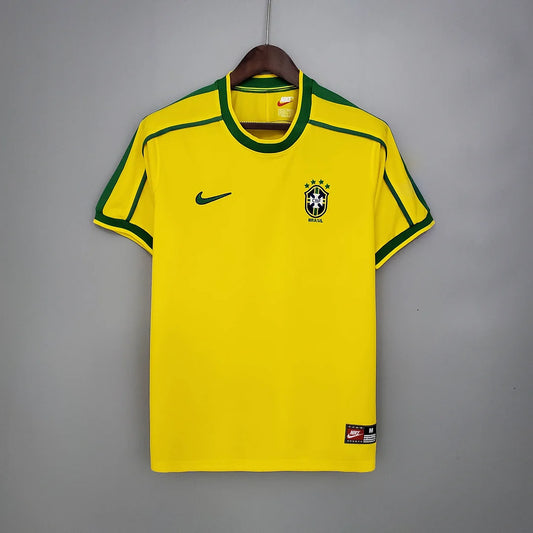 1998 Retro Brazil Home Football Shirt