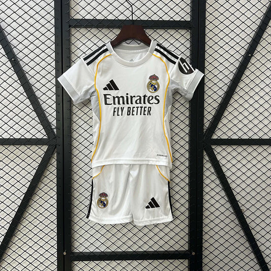 2025/2026 Real Madrid Home Football Kids Size